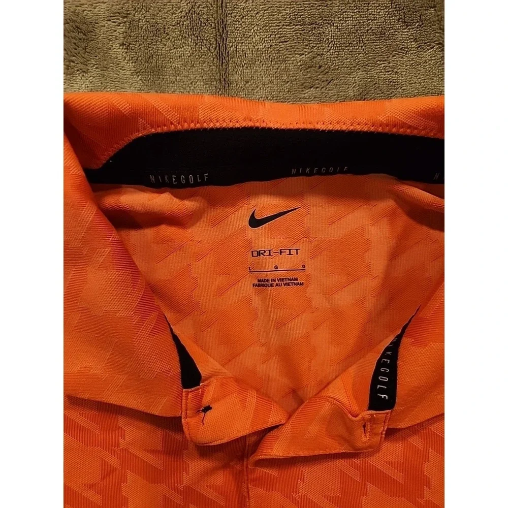 Nike Men's Dri-FIT Vapor Polo Golf Shirt Size Large Stretch Fit Orange